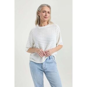 Josephine & Co Joyce Sweater White Taille: XL Pulls en Maille Outlet Femme Blanche - Publicité Josephine & Co Joyce Sweater White Taille: XL Pulls en Maille Outlet Femme Blanche - Publicité