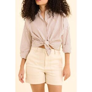 ICode Dark Purple Striped Shirt With Heart Embroidery Dark Purple Taille: L Chemises à boutons Outlet Femme Mauve - Publicité ICode Dark Purple Striped Shirt With Heart Embroidery Dark Purple Taille: L Chemises à boutons Outlet Femme Mauve - Publicité