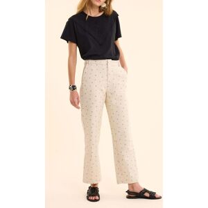 ICode Ecru Pants With Micro Flower Print Ecru Taille: 36 Pantalons droits Outlet Femme Marron - Publicité ICode Ecru Pants With Micro Flower Print Ecru Taille: 36 Pantalons droits Outlet Femme Marron - Publicité