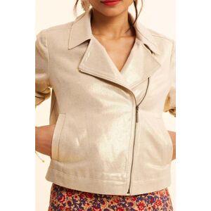 ICode Gold Biker Jacket Gold Taille: 40 Vestes en cuir Outlet Femme Jaune - Publicité ICode Gold Biker Jacket Gold Taille: 40 Vestes en cuir Outlet Femme Jaune - Publicité