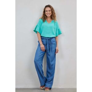 DIDI Pants Julia In Denim Mid Blue Taille: 46 Évasés pantalons Outlet Femme Bleu - Publicité DIDI Pants Julia In Denim Mid Blue Taille: 46 Évasés pantalons Outlet Femme Bleu - Publicité