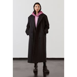 Mikuta The Black Wool Coat Taille: M Manteaux à double boutonnage Outlet Femme Le Noir - Publicité Mikuta The Black Wool Coat Taille: M Manteaux à double boutonnage Outlet Femme Le Noir - Publicité
