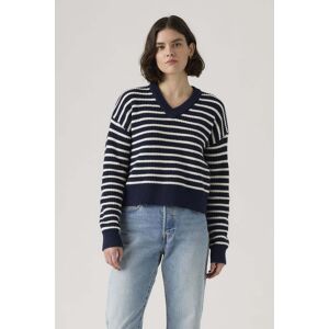 Levis Levi's Reese V-neck Sweater Blue Taille: S Pulls en Maille Outlet Femme Bleu - Publicité Levis Levi's Reese V-neck Sweater Blue Taille: S Pulls en Maille Outlet Femme Bleu - Publicité