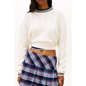 Tommy Hilfiger Boxy Flag Cable Sweater Ancient White Taille: XL Pulls en Maille Outlet Femme Blanche - Publicité Tommy Hilfiger Boxy Flag Cable Sweater Ancient White Taille: XL Pulls en Maille Outlet Femme Blanche - Publicité