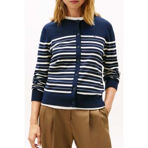 Tommy Hilfiger Jersey Crew Neck Cardigan Dark Night Navy/calico Multi Taille: L Cardigans Outlet Femme Le Noir - Publicité Tommy Hilfiger Jersey Crew Neck Cardigan Dark Night Navy/calico Multi Taille: L Cardigans Outlet Femme Le Noir - Publicité