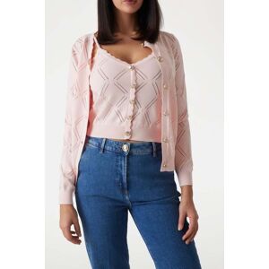 Guess by Marciano GUESS Marciano By Anna Cardi Allover Sweater Blush Breeze Taille: XS Cardigans Outlet Femme - Publicité Guess by Marciano GUESS Marciano By Anna Cardi Allover Sweater Blush Breeze Taille: XS Cardigans Outlet Femme - Publicité