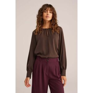 We Fashion Blouse Dark Brown Taille: XS Chemisiers Outlet Femme Marron - Publicité We Fashion Blouse Dark Brown Taille: XS Chemisiers Outlet Femme Marron - Publicité