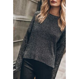 Mikuta The Silver Sparkly Loose Knitted Sweater Taille: XL Pulls en Maille Outlet Femme Gris - Publicité Mikuta The Silver Sparkly Loose Knitted Sweater Taille: XL Pulls en Maille Outlet Femme Gris - Publicité