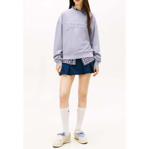 Tommy Hilfiger Logo AppliquÉ Washed Boxy Sweatshirt Periwinkle Dusk Taille: XS Pulls Outlet Femme Bleu - Publicité Tommy Hilfiger Logo AppliquÉ Washed Boxy Sweatshirt Periwinkle Dusk Taille: XS Pulls Outlet Femme Bleu - Publicité