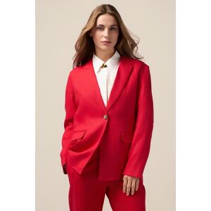 Oltre Single-breasted Linen Blazer Red Taille: 48 Blazers Outlet Femme Blanche - Publicité Oltre Single-breasted Linen Blazer Red Taille: 48 Blazers Outlet Femme Blanche - Publicité