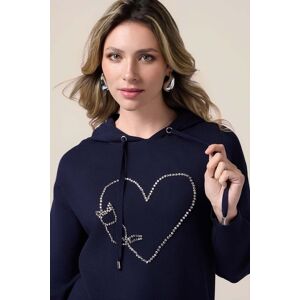 Oltre Knitted Sweatshirt With Jewel Embroidery Blue Taille: L Sweatshirts à capuche Outlet Femme Bleu - Publicité Oltre Knitted Sweatshirt With Jewel Embroidery Blue Taille: L Sweatshirts à capuche Outlet Femme Bleu - Publicité