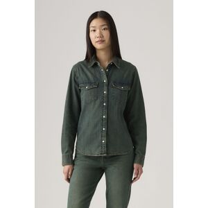 Levis Levi's Essential Western Shirt Blue Taille: XXS Chemises à boutons Outlet Femme Bleu - Publicité Levis Levi's Essential Western Shirt Blue Taille: XXS Chemises à boutons Outlet Femme Bleu - Publicité