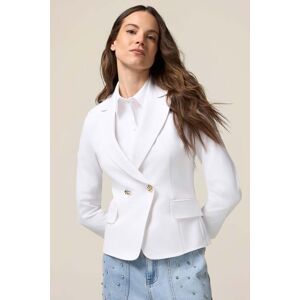Oltre Double-breasted Blazer In Milano Stitch White Taille: 46 Blazers Outlet Femme Blanche - Publicité Oltre Double-breasted Blazer In Milano Stitch White Taille: 46 Blazers Outlet Femme Blanche - Publicité