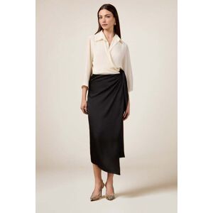 Oltre Two-material Dress With Wrap Skirt Black Taille: 44 Robes Outlet Femme Le Noir - Publicité Oltre Two-material Dress With Wrap Skirt Black Taille: 44 Robes Outlet Femme Le Noir - Publicité