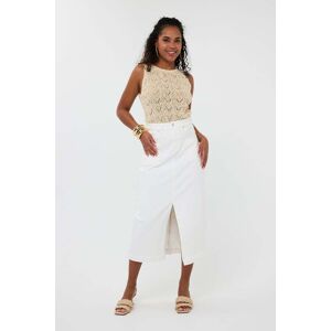 Esqualo Skirt Maxi Cf Split Off White Taille: 36 Jupes en jeans Outlet Femme Blanche - Publicité Esqualo Skirt Maxi Cf Split Off White Taille: 36 Jupes en jeans Outlet Femme Blanche - Publicité