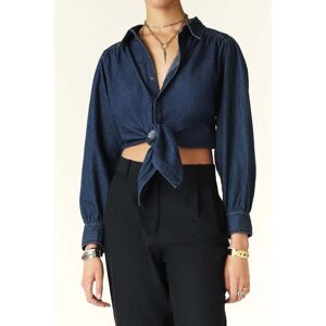 BA&SH Chemise Leria Bluejeans Taille: 4 Chemises à boutons Outlet Femme Bleu - Publicité BA&SH Chemise Leria Bluejeans Taille: 4 Chemises à boutons Outlet Femme Bleu - Publicité