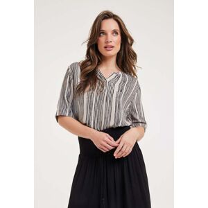 DIDI Blouse Vaya Feather Grey Wavy Print Taille: 40 Chemisiers Outlet Femme Gris - Publicité DIDI Blouse Vaya Feather Grey Wavy Print Taille: 40 Chemisiers Outlet Femme Gris - Publicité