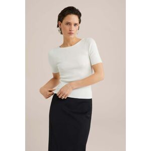 We Fashion Knitted Pullover White Taille: XXL Pulls en Maille Outlet Femme Blanche - Publicité We Fashion Knitted Pullover White Taille: XXL Pulls en Maille Outlet Femme Blanche - Publicité