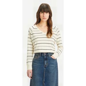 Levis Levi's Petal Vneck Sweater Olympic Stripe White Taille: S Pulls Outlet Femme Blanche - Publicité Levis Levi's Petal Vneck Sweater Olympic Stripe White Taille: S Pulls Outlet Femme Blanche - Publicité