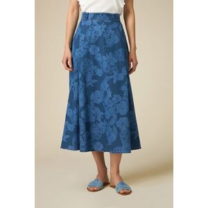 Oltre Denim Pattern Effect Midi Skirt Blue Taille: 46 Jupes Outlet Femme Bleu - Publicité Oltre Denim Pattern Effect Midi Skirt Blue Taille: 46 Jupes Outlet Femme Bleu - Publicité