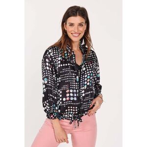 DIDI Zip Blouse Sevilla Black With Secret Dot Print Taille: 36 Chemisiers Outlet Femme Le Noir - Publicité DIDI Zip Blouse Sevilla Black With Secret Dot Print Taille: 36 Chemisiers Outlet Femme Le Noir - Publicité
