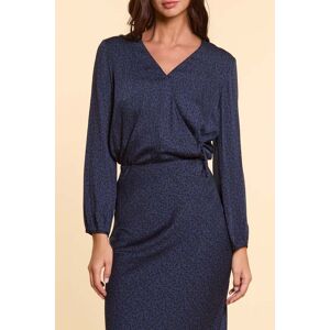 ICode Navy Blouse With Micro Leopard Print Taille: S Chemisiers Outlet Femme Bleu - Publicité ICode Navy Blouse With Micro Leopard Print Taille: S Chemisiers Outlet Femme Bleu - Publicité