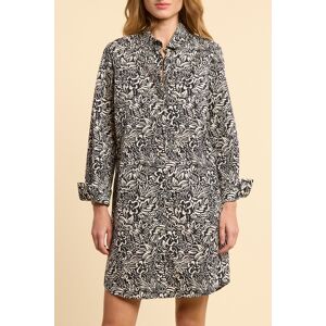 ICode Black Shirt Dress With Graphic Floral Print Taille: 34 Robes Chemises Outlet Femme Noir - Publicité ICode Black Shirt Dress With Graphic Floral Print Taille: 34 Robes Chemises Outlet Femme Noir - Publicité