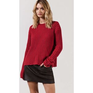 Mikuta The Red Destroyed Knitted Sweater Taille: XS Pulls en Maille Outlet Femme Rouge - Publicité Mikuta The Red Destroyed Knitted Sweater Taille: XS Pulls en Maille Outlet Femme Rouge - Publicité