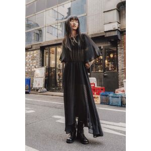 Mikuta The Black Long Ruffle Dress Taille: L Robes longues Outlet Femme Le Noir - Publicité Mikuta The Black Long Ruffle Dress Taille: L Robes longues Outlet Femme Le Noir - Publicité