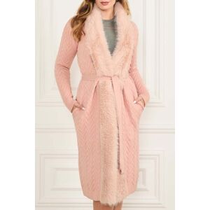 Guess by Marciano GUESS Marciano By Paula Faux Fur Long Cardi Smooth Pink Taille: L Manteaux en fausse fourrure Outlet Femme Rose - Publicité Guess by Marciano GUESS Marciano By Paula Faux Fur Long Cardi Smooth Pink Taille: L Manteaux en fausse fourrure Outlet Femme Rose - Publicité