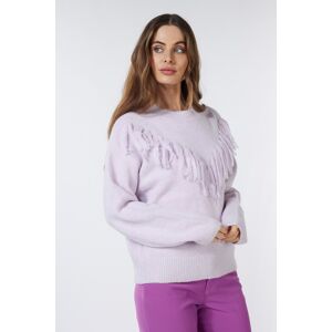 Esqualo Sweater Fringes Lilac Taille: XS Pulls en Maille Outlet Femme Mauve - Publicité Esqualo Sweater Fringes Lilac Taille: XS Pulls en Maille Outlet Femme Mauve - Publicité