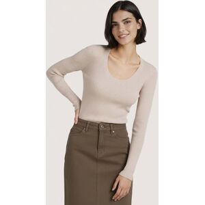 Esqualo Sweater Deep Round Neck Rib Light Sand Taille: S Pulls en Maille Outlet Femme Marron - Publicité Esqualo Sweater Deep Round Neck Rib Light Sand Taille: S Pulls en Maille Outlet Femme Marron - Publicité