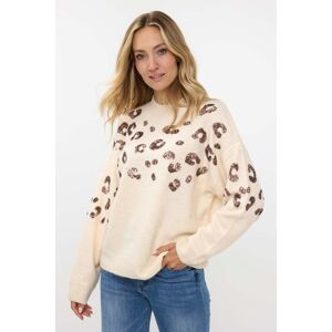 Esqualo Sweater Animal Sequins Beige Taille: XS Pulls Outlet Femme Marron - Publicité Esqualo Sweater Animal Sequins Beige Taille: XS Pulls Outlet Femme Marron - Publicité