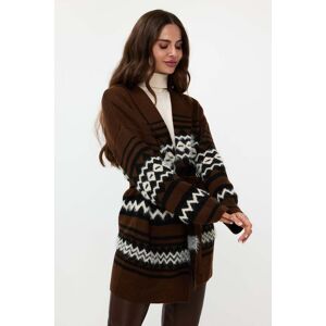 Esqualo Cardigan Hairy Ethnic Stripe Chocolate Taille: XS/S Vestes Outlet Femme Marron - Publicité Esqualo Cardigan Hairy Ethnic Stripe Chocolate Taille: XS/S Vestes Outlet Femme Marron - Publicité