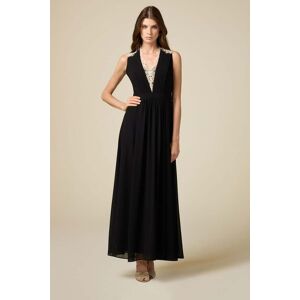 Oltre Long Dress With Contrasting Lace Black Taille: 40 Robes longues Outlet Femme Le Noir - Publicité Oltre Long Dress With Contrasting Lace Black Taille: 40 Robes longues Outlet Femme Le Noir - Publicité
