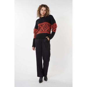 Esqualo Sweater Jacquard Fringes Black / Red Taille: S Pulls en Maille Outlet Femme Le Noir - Publicité Esqualo Sweater Jacquard Fringes Black / Red Taille: S Pulls en Maille Outlet Femme Le Noir - Publicité