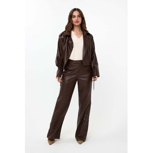 Esqualo Jacket Biker Vegan Leather Chocolate Taille: 36 Vestes courtes Outlet Femme Marron - Publicité Esqualo Jacket Biker Vegan Leather Chocolate Taille: 36 Vestes courtes Outlet Femme Marron - Publicité