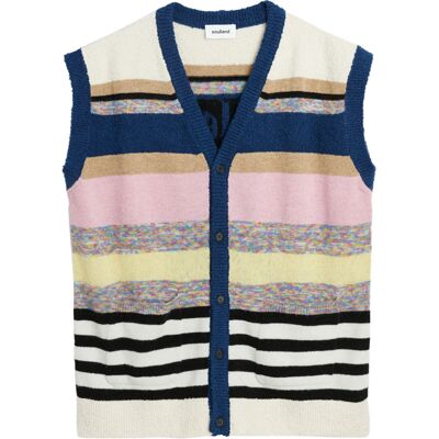 Soulland Alert And Fresh Vest Multi Light Taille: XXS/XS Cardigans Outlet Unisex - Publicité Soulland Alert And Fresh Vest Multi Light Taille: XXS/XS Cardigans Outlet Unisex - Publicité