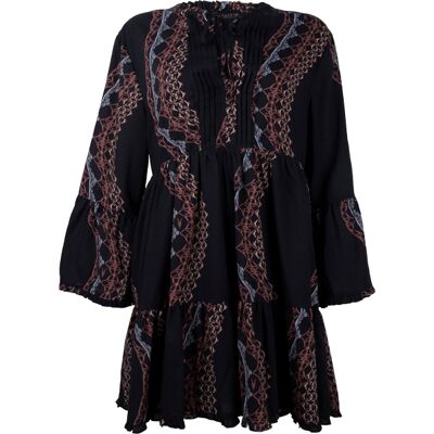 AllSaints Adella Leticia Dress Black Multi Taille: 36 Robes Mini Outlet Femme Le Noir - Publicité AllSaints Adella Leticia Dress Black Multi Taille: 36 Robes Mini Outlet Femme Le Noir - Publicité