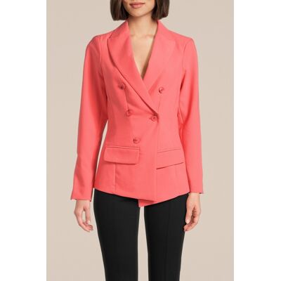 Summum Woman Blazer Fitted Soft Foam Bright Coral Taille: 36 Blazers Outlet Femme Orange - Publicité Summum Woman Blazer Fitted Soft Foam Bright Coral Taille: 36 Blazers Outlet Femme Orange - Publicité