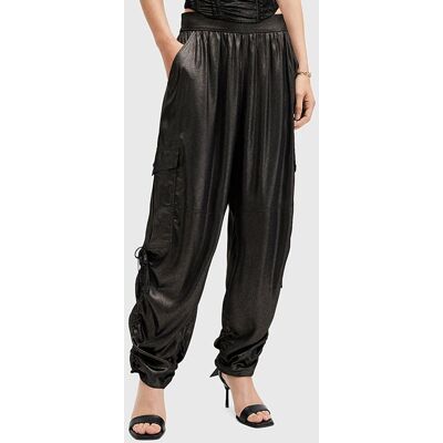 AllSaints Kaye Trouser Metallic Black Taille: XS Pantalons Cargo Outlet Femme Le Noir - Publicité AllSaints Kaye Trouser Metallic Black Taille: XS Pantalons Cargo Outlet Femme Le Noir - Publicité