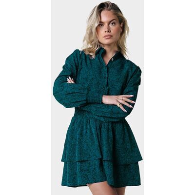 Colourful Rebel Sacha Floral Ruffle Dress Ls Deep Teal Taille: XXL Robes Chemises Outlet Femme Cyan - Publicité Colourful Rebel Sacha Floral Ruffle Dress Ls Deep Teal Taille: XXL Robes Chemises Outlet Femme Cyan - Publicité