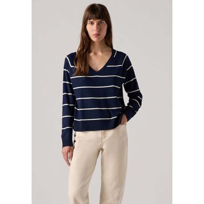 Levis Levi's Petal Vneck Sweater Stephanie Stripe Navy Taille: S Pulls en Maille Outlet Femme Bleu - Publicité Levis Levi's Petal Vneck Sweater Stephanie Stripe Navy Taille: S Pulls en Maille Outlet Femme Bleu - Publicité