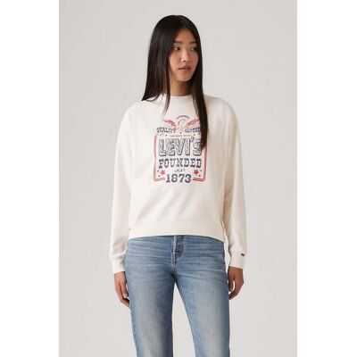 Levi's Graphic Heritage Crew Levis Founded In 1873 Taille: XS Pulls Outlet Femme - Publicité Levi's Graphic Heritage Crew Levis Founded In 1873 Taille: XS Pulls Outlet Femme - Publicité