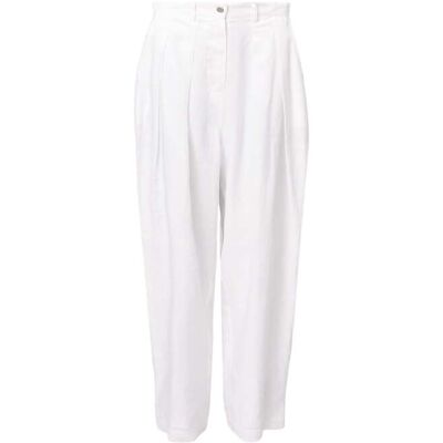 AllSaints Becca Linen Trouser Antique White Taille: 8 Pantalons de costume Outlet Femme Blanche - Publicité AllSaints Becca Linen Trouser Antique White Taille: 8 Pantalons de costume Outlet Femme Blanche - Publicité