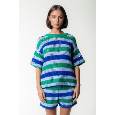 Colourful Rebel Hope Crochet Stripe Top Ss Multicolor Taille: M Pulls en Maille Outlet Femme - Publicité Colourful Rebel Hope Crochet Stripe Top Ss Multicolor Taille: M Pulls en Maille Outlet Femme - Publicité