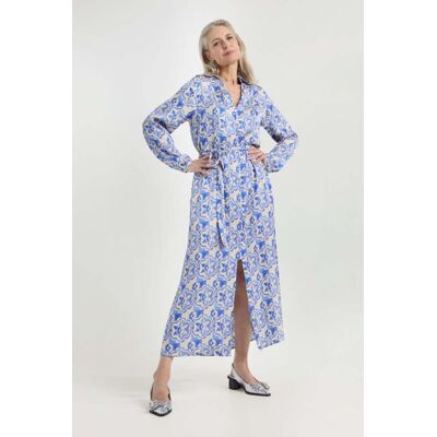 Josephine & Co Jacco Dress Royal Blue Print Taille: 36 Robes Chemises Outlet Femme Bleu - Publicité Josephine & Co Jacco Dress Royal Blue Print Taille: 36 Robes Chemises Outlet Femme Bleu - Publicité