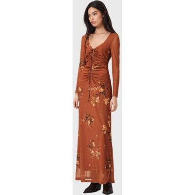 AllSaints Gabby Ls Mesh Dress Ania Rust Brown Taille: 6 Robes longues Outlet Femme Marron - Publicité AllSaints Gabby Ls Mesh Dress Ania Rust Brown Taille: 6 Robes longues Outlet Femme Marron - Publicité