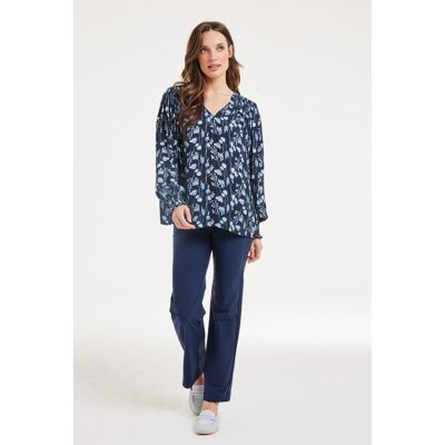 DIDI Blouse Vienna Darkblue Ambiance Xs Print Taille: 44 Chemisiers Outlet Femme Bleu - Publicité DIDI Blouse Vienna Darkblue Ambiance Xs Print Taille: 44 Chemisiers Outlet Femme Bleu - Publicité