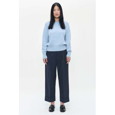 ZENGGI Alpaca Round Neck Pullover Blue Haze Taille: XL Pulls en Maille Outlet Femme Bleu - Publicité ZENGGI Alpaca Round Neck Pullover Blue Haze Taille: XL Pulls en Maille Outlet Femme Bleu - Publicité